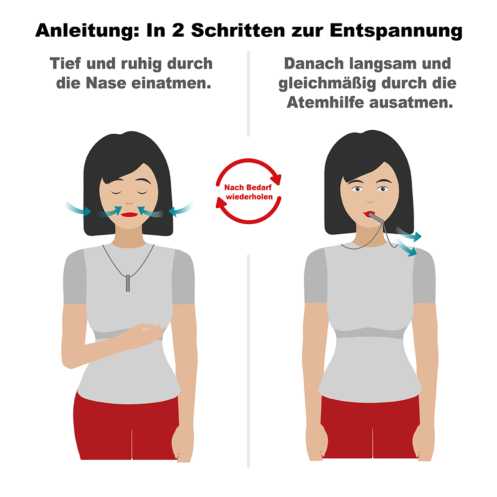 Atemhilfe-Kette - Sofortige Entspannung durch gezielte Atmung